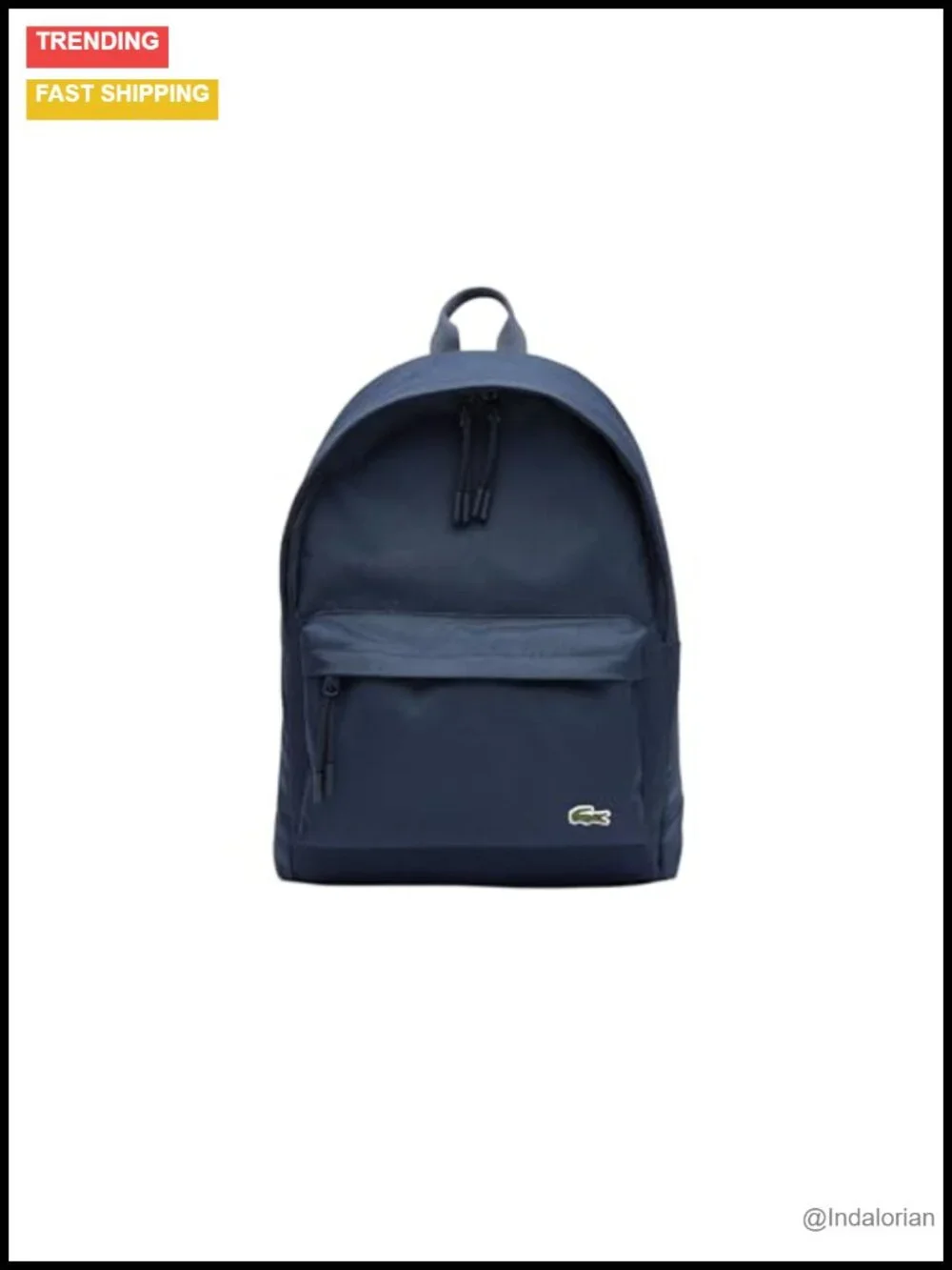 Monogram Logo Casual Daypack Backpack with Laptop Compartment